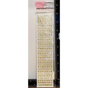 HTF RARE Stampendous! Class a'Peel Dot Sparklers Stickers Gold AC672HSG